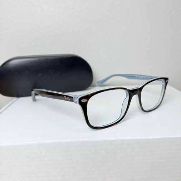 Ray Ban Eyeglasses Tortoise FRAMES ONLY NO LENSES RB 5375 5883, 53-18-145 Brown - Picture 1 of 13